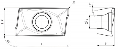 Пластина твердосплавная APMT160408PDER-GH HP1225A