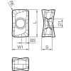 Пластина твердосплавная LOMU 100408ER-SM PR1535 KYOCERA