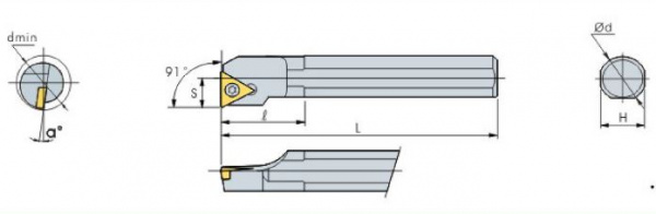 Державка расточная S12M-STFCR-11