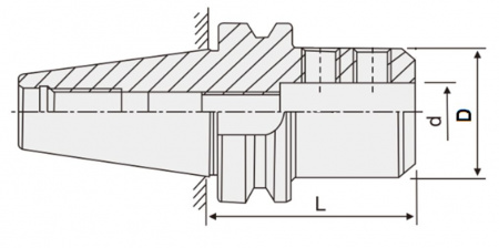 Оправка Weldon SLN-40 BT-40 L100 SPK (BT40-SLN40-120)
