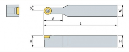 Державка токарная SRDCN2525-M12