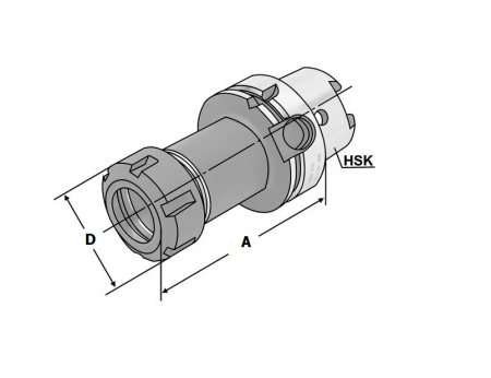 Цанговые оправки SPK (HSK63A-ER20A-100)