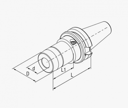 Гидравлический патрон SPK (SK40-HDC08-90)