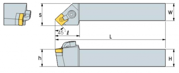 Державка токарная MSSNR3225P12