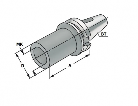 Оправка для инструмента Конус Морзе SPK (BT40-MTA2-50)