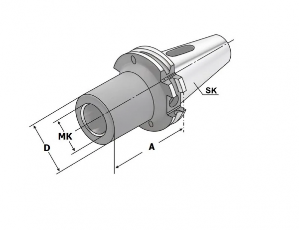 Оправка для инструмента Конус Морзе SPK (SK50-MTA5-105)