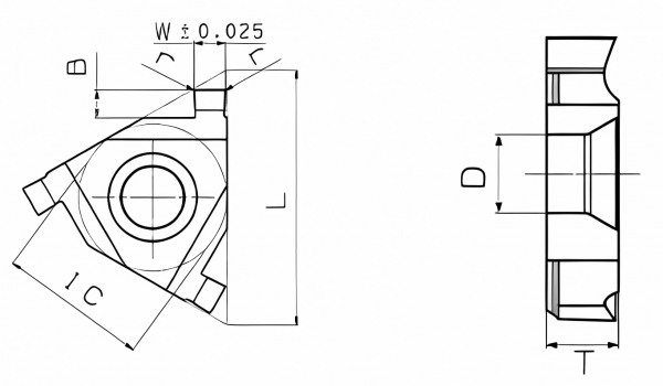 Пластина твердосплавная GT16ER270-020-RP9125C
