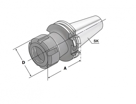 Цанговые оправки SPK (SK40-ER32-160)