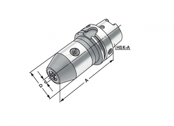 Самозажимной сверлильный патрон SPK HSK63A-APU16-145