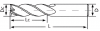 Фреза по титану HT400 D8*20*60L*D8*4F