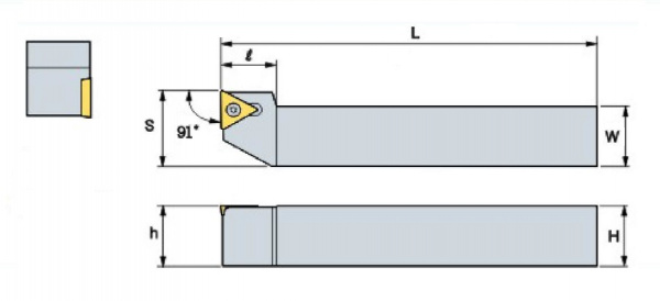 Державка токарная STFCL2525-M16