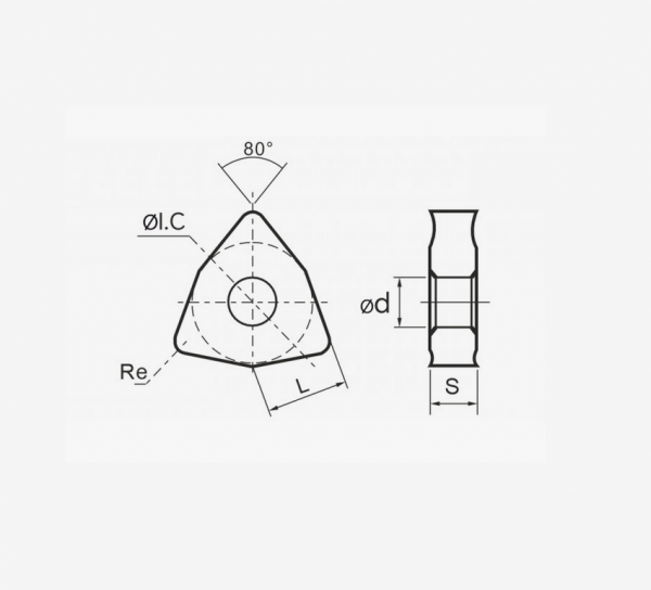 Пластина твердосплавная WNMG080408R-S-RP9125B