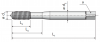 Метчик-раскатник M3,5 HSS Co5 DIN2174