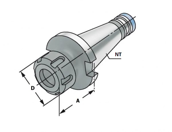 Цанговые оправки SPK (NT30xER25 M12x1.75)