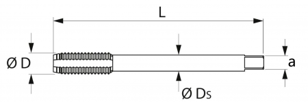 Метчики к-т из 3-х шт. M3*0.5 HSS-E DIN352