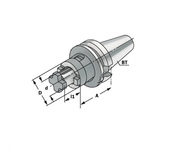 Оправки под насадные фрезы SPK (BT40-FMB22-250)