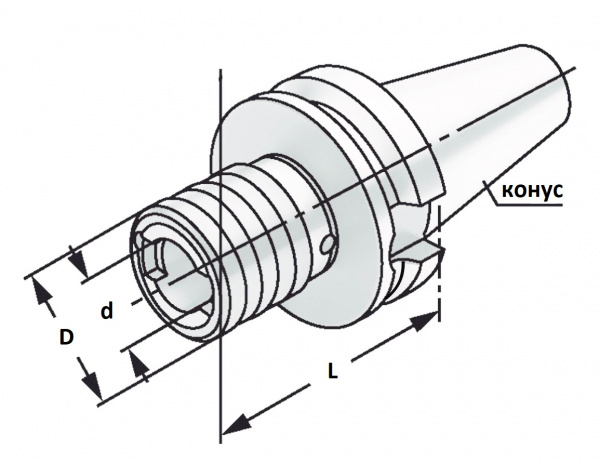 Патрон резьбонарезной SPK (SK50-TC1433-128)