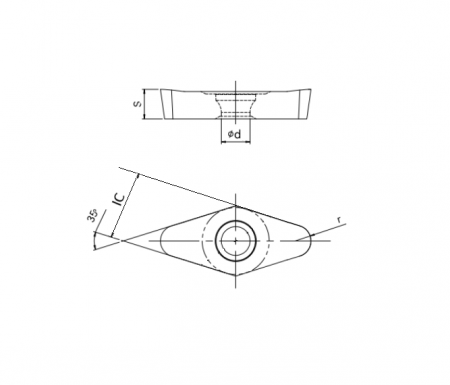Пластина твердосплавная SPK VCGT220530E-AL SUN20