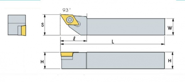 Державка токарная SDJCL1212-F07