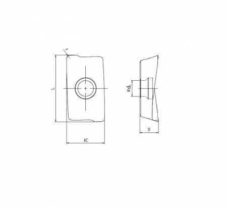 Пластина твердосплавная SPK AOGX11T308-PM-SPM20