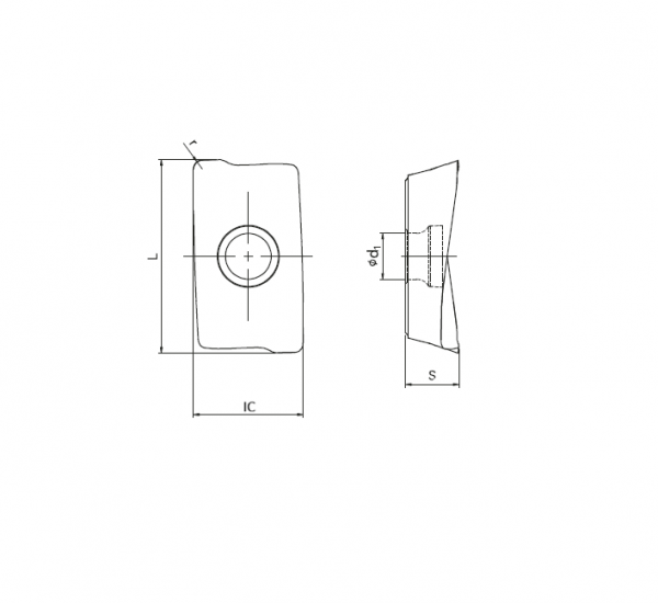 Пластина твердосплавная SPK AOGX11T308-PM-SPM20